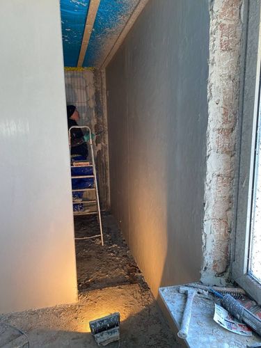 Verputzte Wand